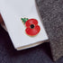 Ridge Poppy Cufflinks