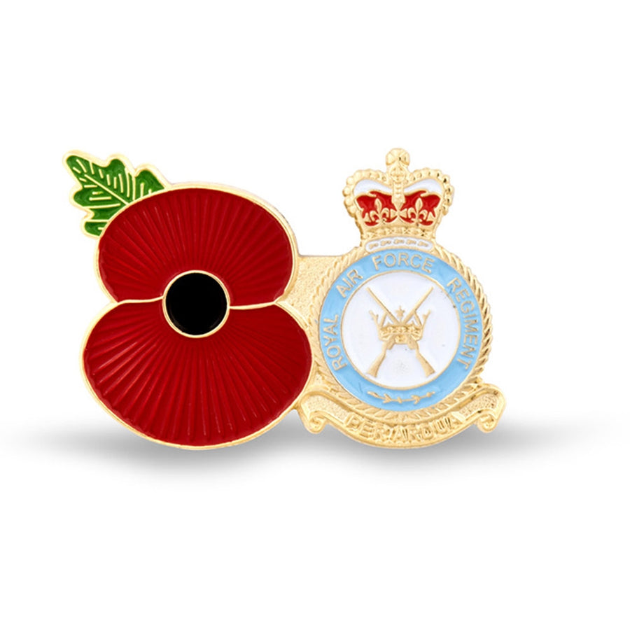 Service Poppy Pin Royal Air Force Regiment