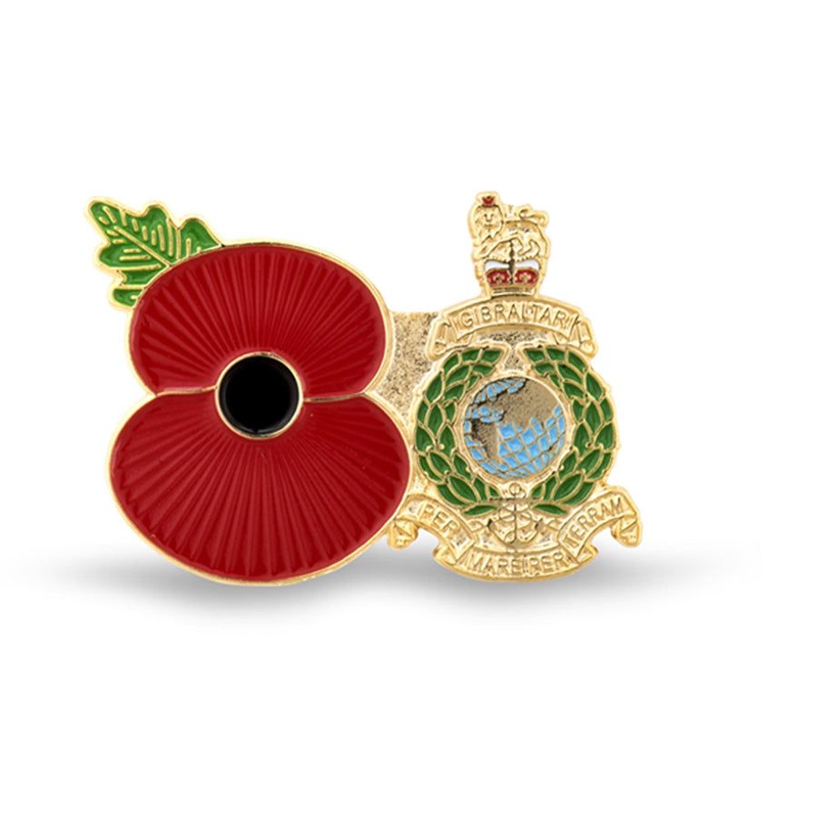 Service Poppy Pin Royal Marines