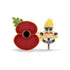 Service Poppy Pin Adjutant General's Corp (ETS Branch)