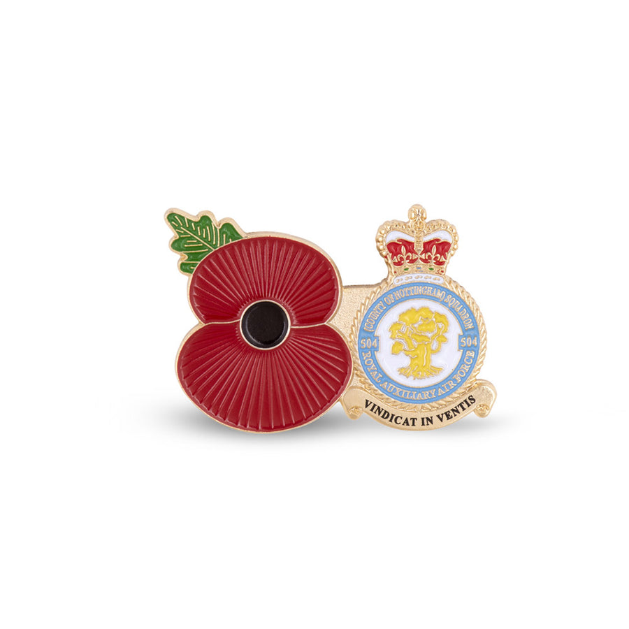 Service Poppy Pin 504 SQUADRON RAUXAF