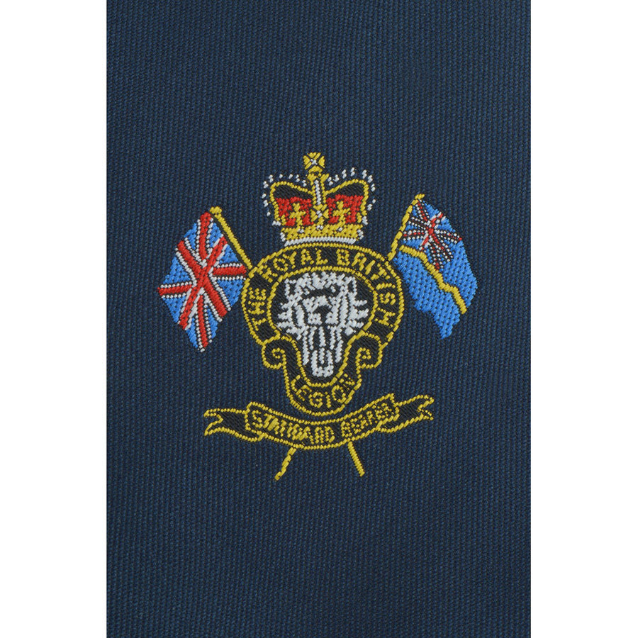 MEMBERS Standard Bearers Motif Navy Tie