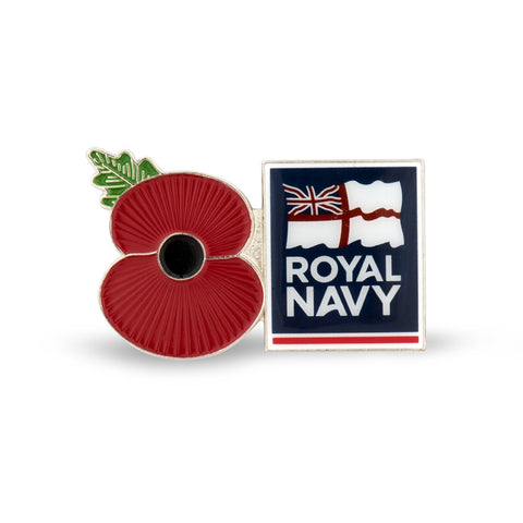 Service Poppy Pin Royal Navy