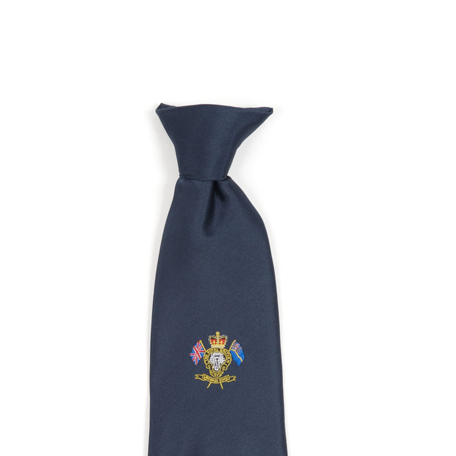 MEMBERS Standard Bearers Motif Navy Tie